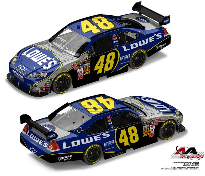 jimmie johnson 2008 diecast