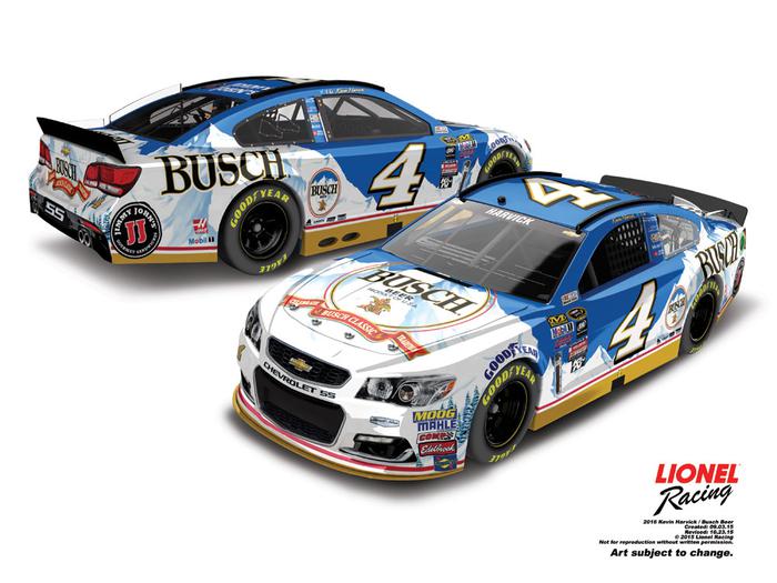 Lionel Racing Kevin Harvick 2016 Busch Beer 1:24 Raw Nascar Diecast