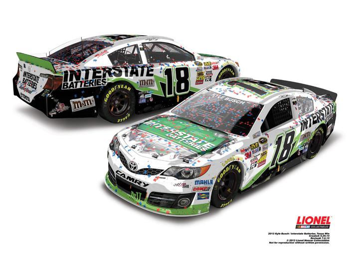 2013 Kyle Busch Interstate Batteries Texas Win ELITE - - Lionel Garage